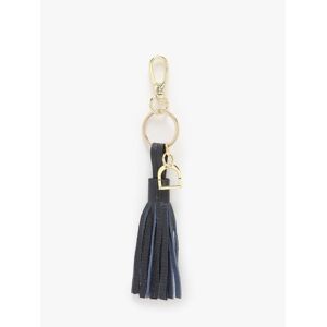 Porte-clefs Tradition Cuir Etrier Bleu