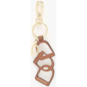 Porte-clefs Tradition Cuir Etrier Marron