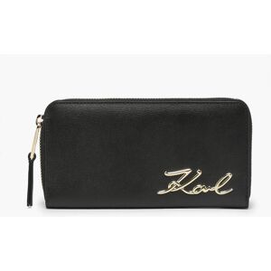 Portefeuille K/signature Cuir Karl Lagerfeld Noir