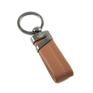 Porte-clefs Cuir Yves Renard Marron