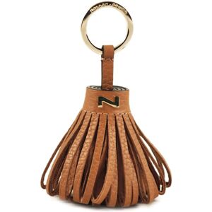 Porte-clefs Dahlia Cuir Nathan Baume Marron