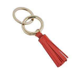 Porte-clefs Pompon Charms Cuir Lancel Rouge - Publicité