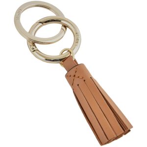 Porte-clefs Pompon Charms Cuir Lancel Marron - Publicité