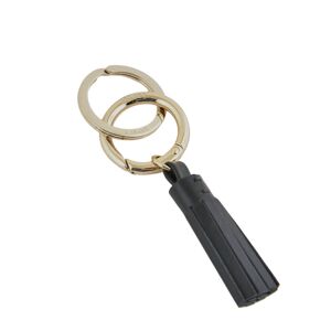 Porte-clefs Pompon Charms Cuir Lancel Noir