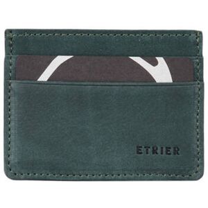 Porte-cartes 4 Cartes Etincelle Nubuck Cuir Etrier Vert