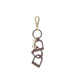 Porte-clefs Tradition Cuir Etrier Violet