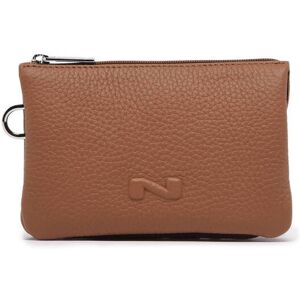 Trousse 2 Compartiments Cuir Nathan Baume Marron