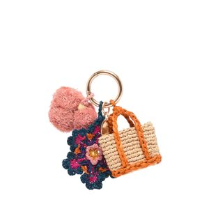 Porte-clefs Dahlia Raphia Vanessa Bruno Multicolore