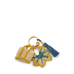 Porte-clefs Magnolia Raphia Vanessa Bruno Multicolore