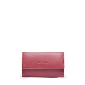 Porte-clefs Cuir Hexagona Rouge