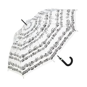 Anka Verlag Stick Umbrella White Blanc avec notes noires