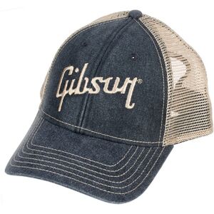 Gibson Baseball Cap Faded Denim marron