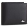 Portefeuille homme grand format Lacoste M Billfold Coin NH1112FG Black 000