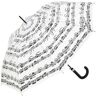 Anka Verlag Stick Umbrella White Blanc avec notes noires