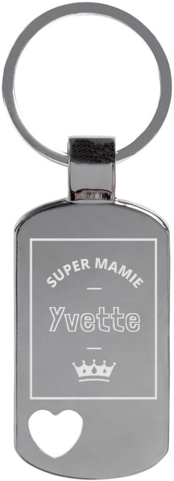 Ocadeau Porte clé Super Mamie gravé