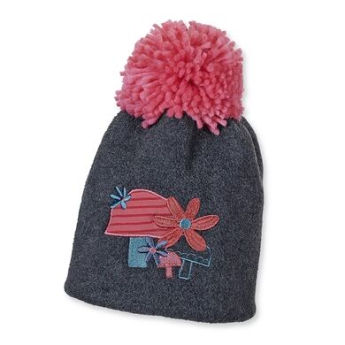 Sterntaler Girl s Bonnet Beanie anthracite mélangé