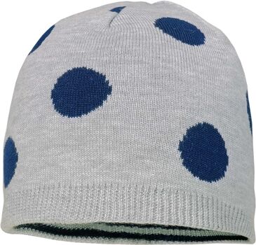 maximo Girl s bonnet réversible à pois gris clair-dcl.navy