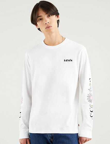 Levi's Relaxed Graphic Tee - Homme - Neutral / Clouds