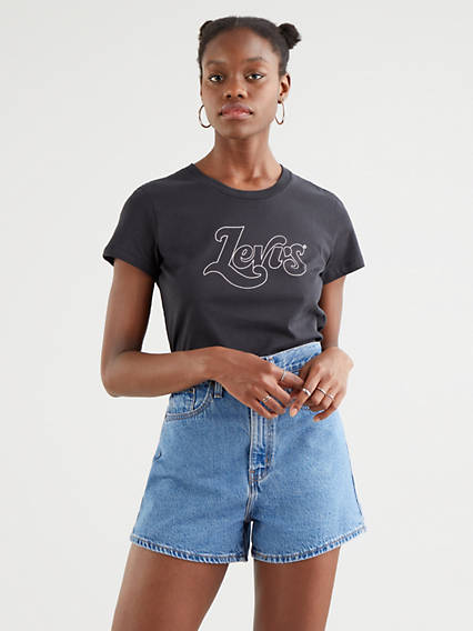 Levi's The Perfect Tee - Femme - Noir / Caviar