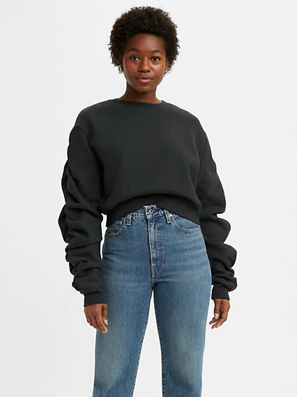 Levi's Made & Crafted Riptide Sweatshirt - Femme - Noir / Tap Shoe