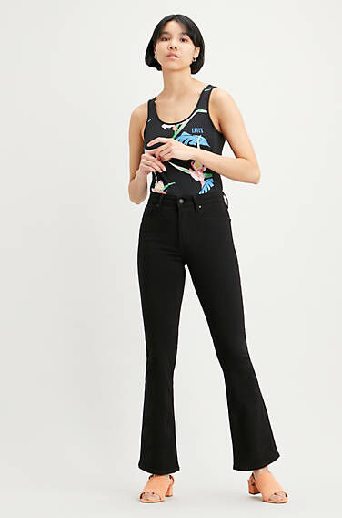 Levi's 725 High Rise Bootcut Jeans - Femme - Noir / Night is Black