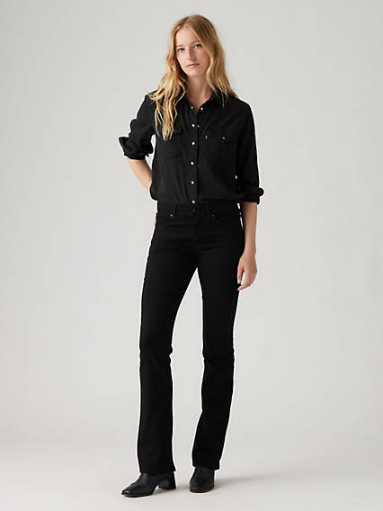 Levi's 315 Shaping Bootcut Jeans - Femme - Noir / Black and Black