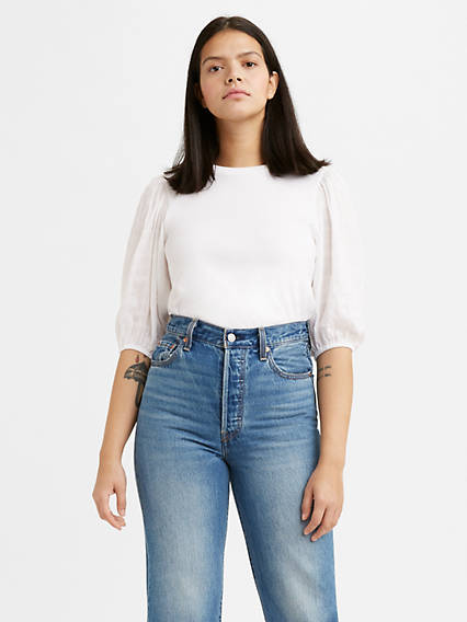 Levi's Poet Tee - Femme - Blanc / White