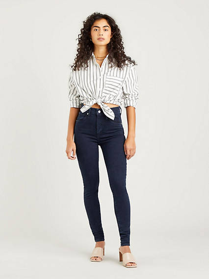 Levi's Mile High Super Skinny Jeans - Femme - Noir / Bruised Heart