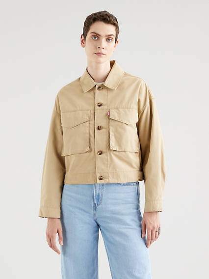 Levi's Loose Utility Trucker Jacket - Femme - Neutral / Soft Structure Incense