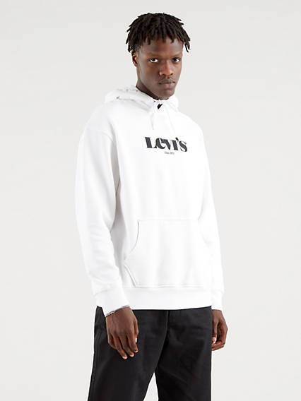 Levi's Relaxed Graphic Hoodie - Homme - Blanc / White