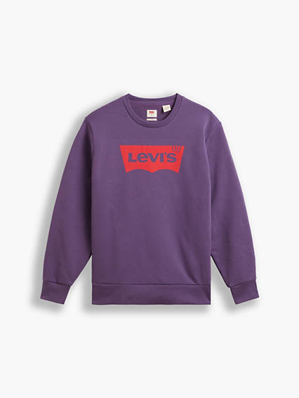 Levi's Standard Graphic Crew Neck Sweatshirt - Homme - Neutral / Loganberry