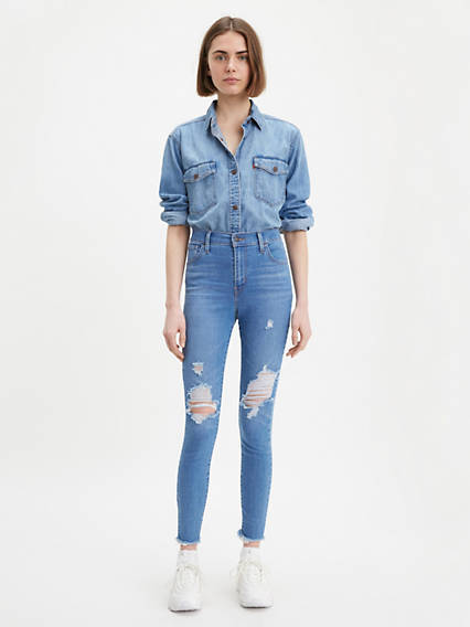 Levi's 720 High Rise Super Skinny Jeans - Femme - Indigo moyen / Quebec Dawn
