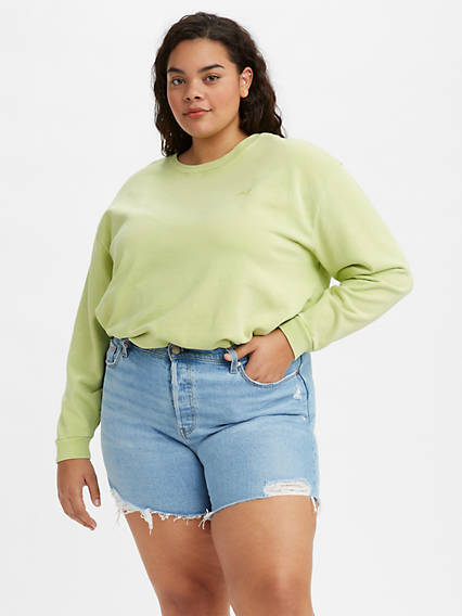 Levi's Melrose Slouchy Crew (Plus) - Femme - Vert / Shadow Lime