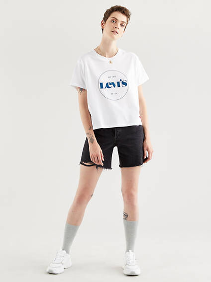 Levi's Varsity Graphic Tee - Femme - Blanc / White