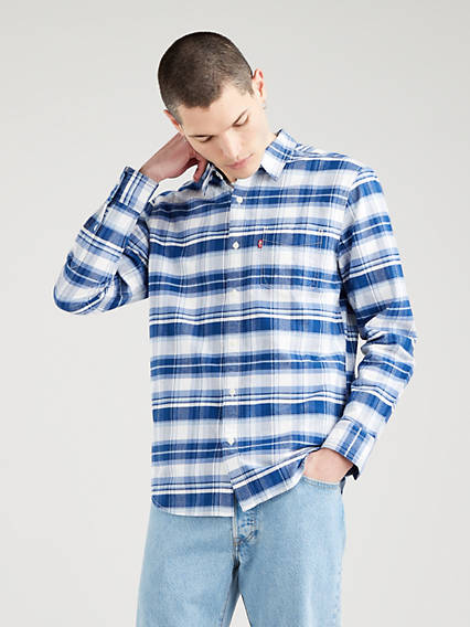 Levi's Sunset Standard Fit Shirt - Homme - Bleu / Navy Peony
