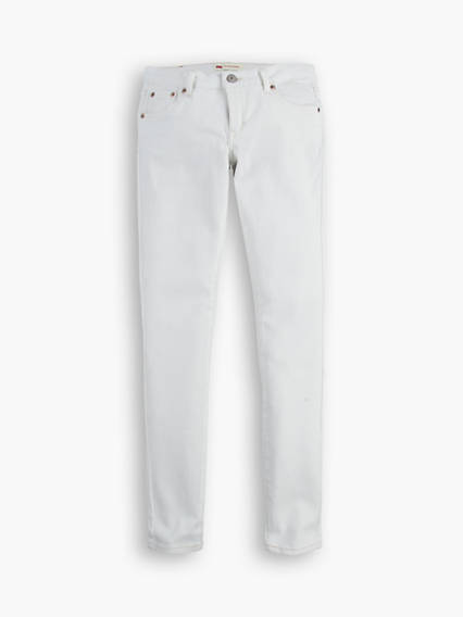 Levi's Kids 710 Super Skinny Jeans - Femme - Blanc / White