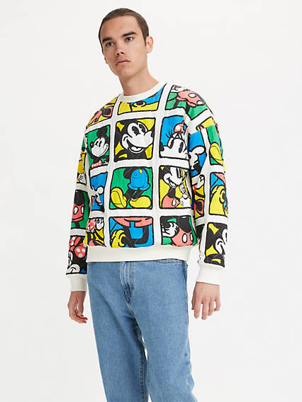 Levi's Levis X Disney Reversible Sweatshirt - Homme - Multicolore / Marshmallow