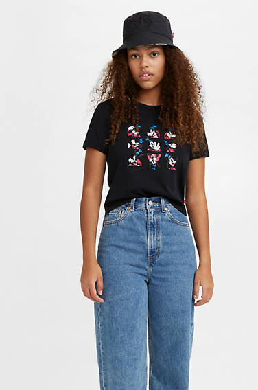 Levi's Levis X Disney Surf Tee - Femme - Noir / Mineral Black