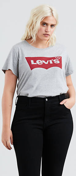 Levi's The Perfect Tee (Plus) - Femme - Gris / Smokestack