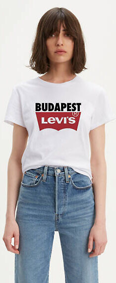 Levi's The Perfect Tee 2.0 Budapest - Femme - Blanc / White