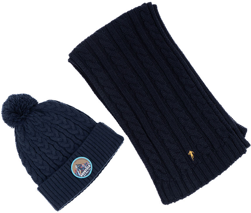 Ruckfield - Kit bonnet + écharpe Ruckfield Rugby Camp bleu marine -