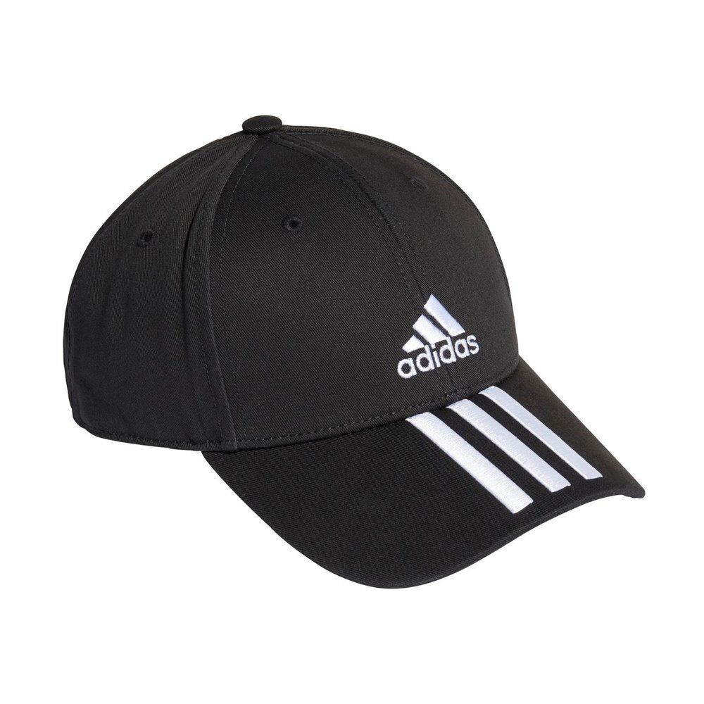 adidas unisex καπέλο baseball 3-stripes twill  - black-whit