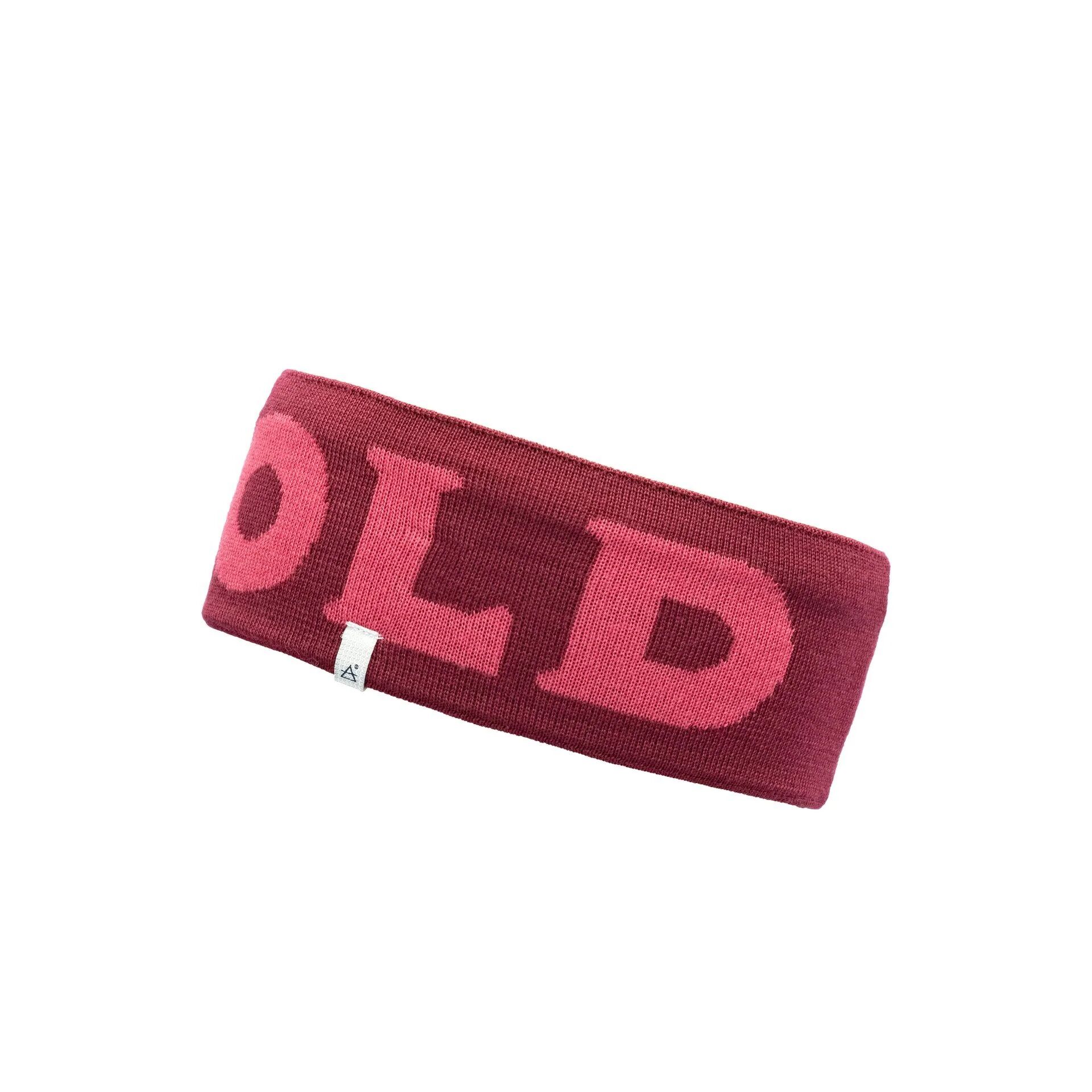 Devold Logo Headband - 100% Merinowool, Beetroot