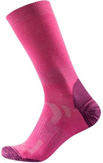 Devold Unisex Multi Light Sock - Merino Wool, Cerise / 38-40