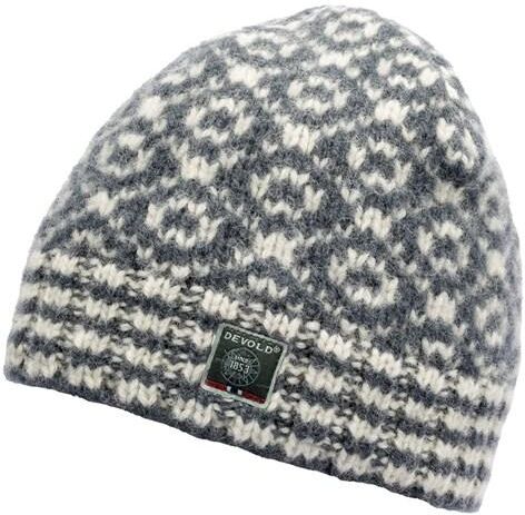 Devold Unisex Svalbard Beanie - Made From Pure New Wool, Turbulence / OffWhite / 58