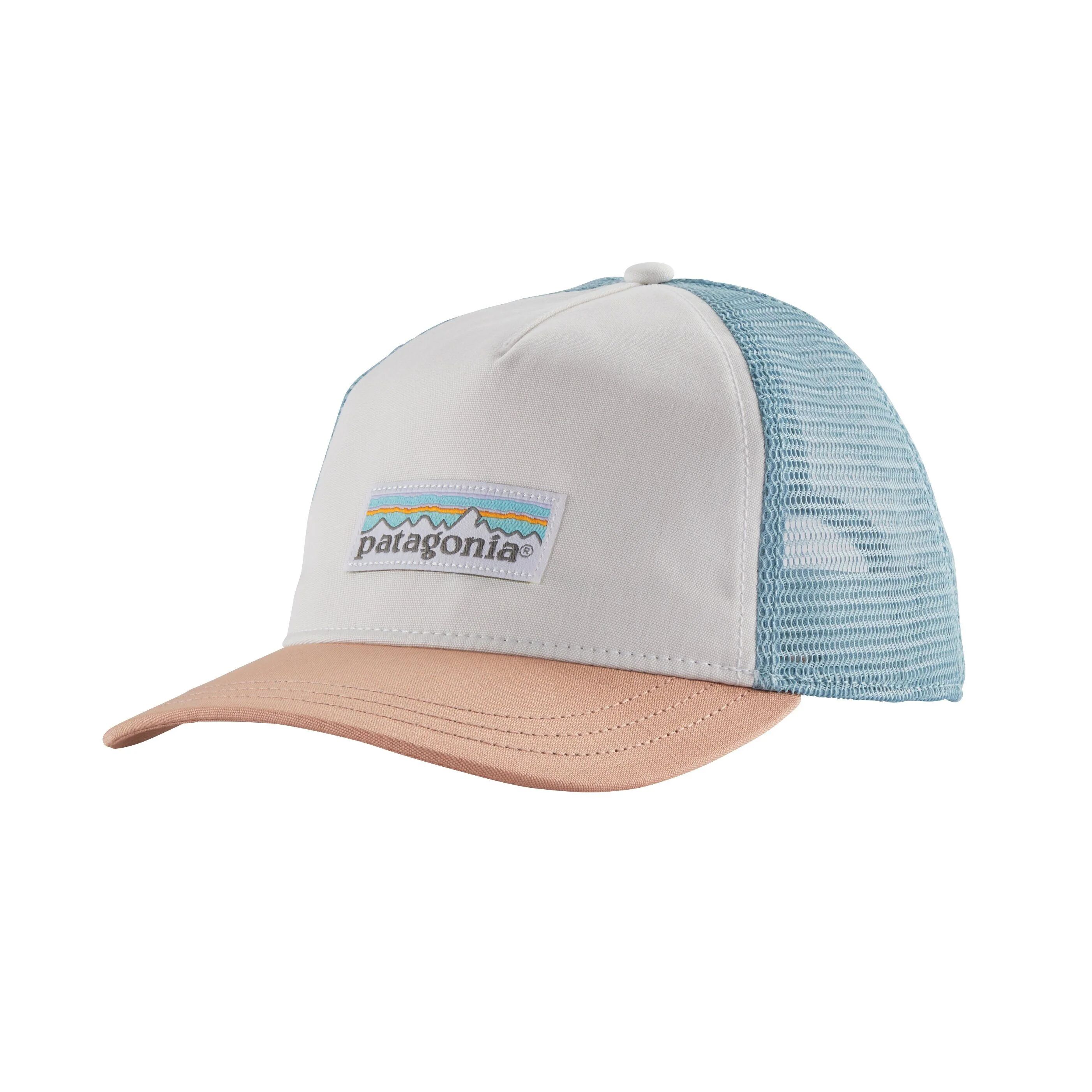 Patagonia Women's Pastel P-6 Label Layback Trucker Hat - Organic Cotton, White