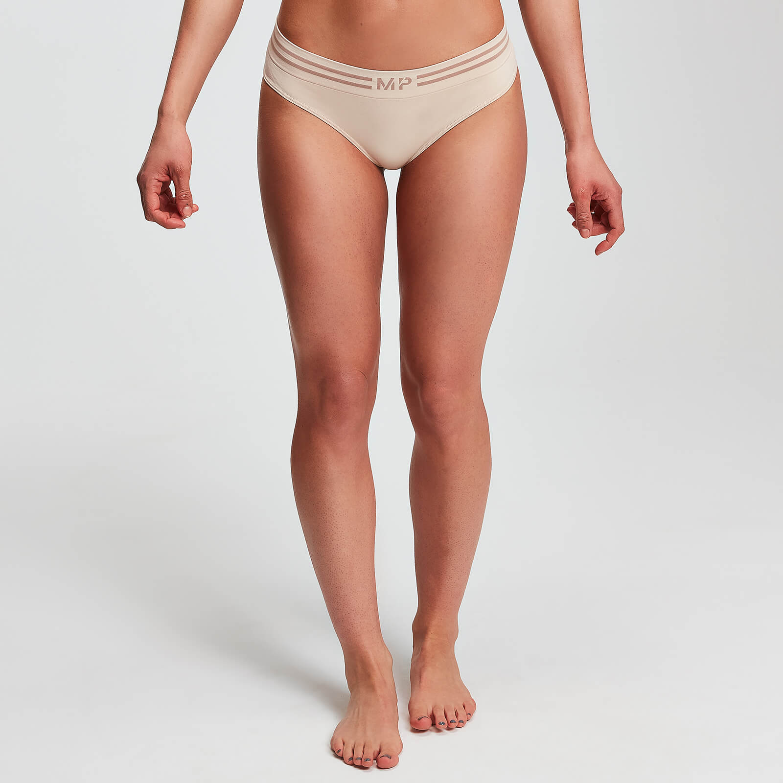 MP Women's Seamless Thong - Beige - L