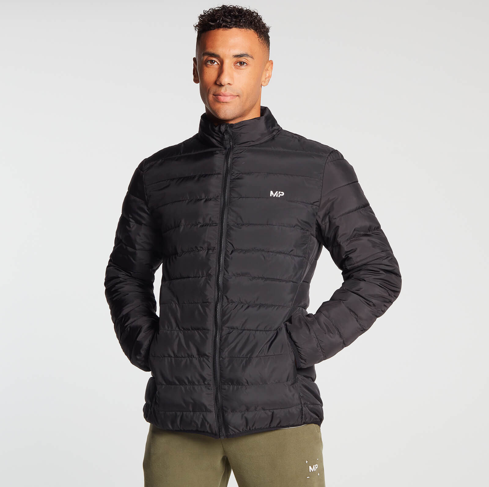 MP Men's Lightweight Packable Puffer Jacket - Black - S