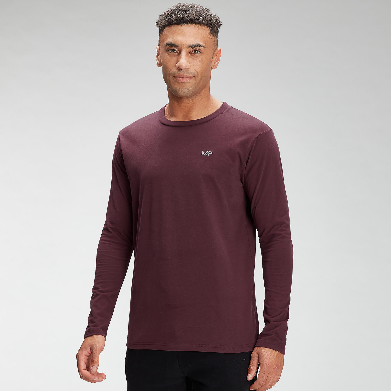 MP Men's Long Sleeve Top - Port - S