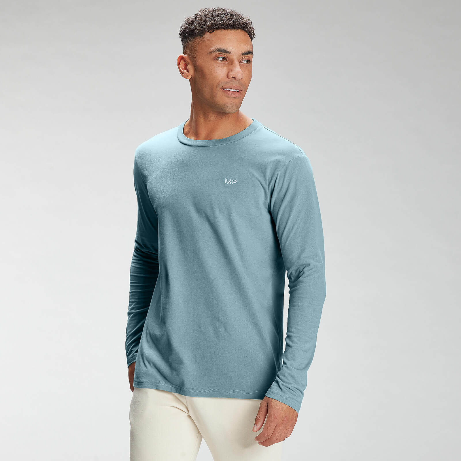 MP Men's Long Sleeve Top - Ice Blue - S